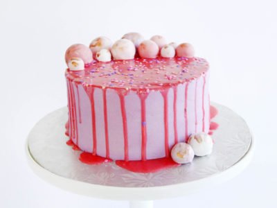 Drip Birthday Cake Adorned with Cake Bites