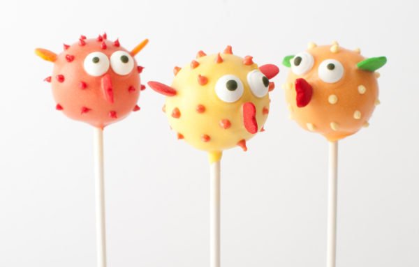 Underwater Theme Birthday Party with Blowfish cake pops