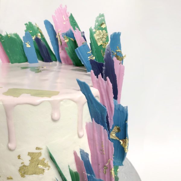 Brushstroke Cake Jewel Tones