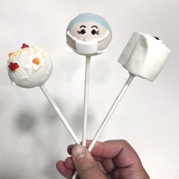 Coronavirus COVID Cake Pops