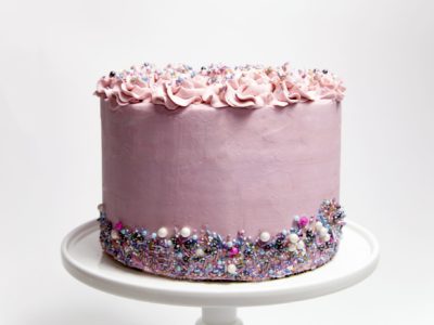 ROSETTES Celebration Cake in Pink