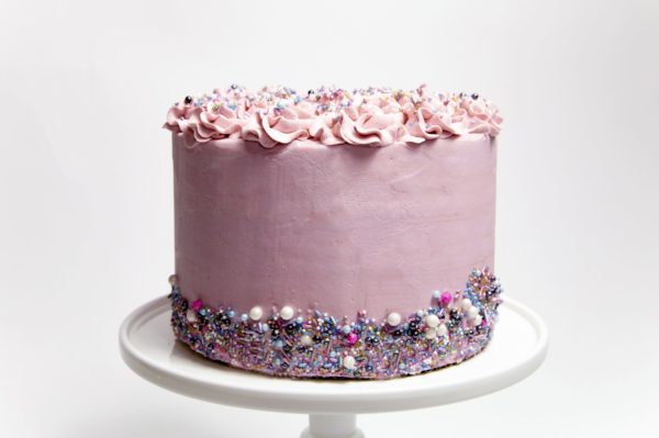 ROSETTES Celebration Cake in Pink