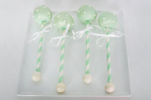 BABY RATTLE Cake Pops GREEN