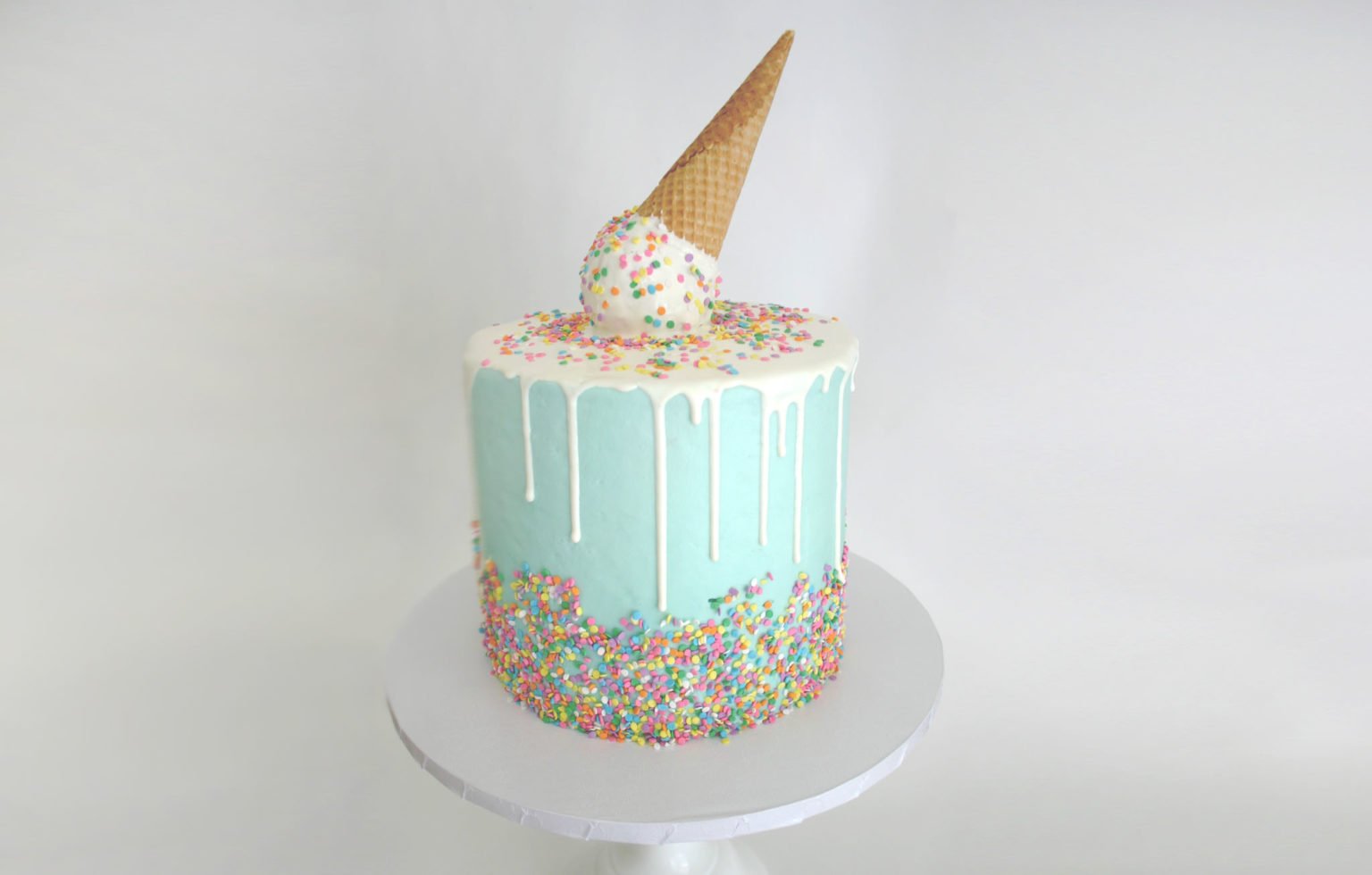 Melting Ice Cream Drip Cake Custom Cake 12 Oaks Desserts