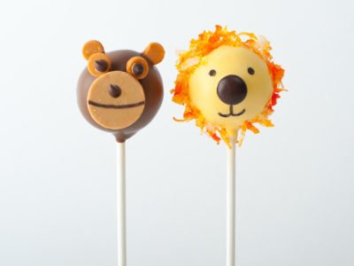 Lion and Monkey Animal Safari Cake Pops perfect for birthday parties