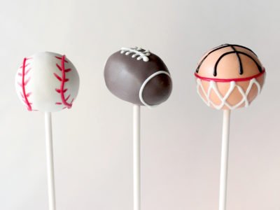 Sports Cake Pops_Football Cake Pops, Basketball Cake Pops, Baseball Cake Pops