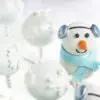 Snowmen and Snowflake winter cake pops