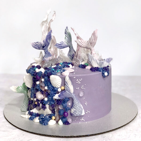 Purple Mermaid Cake