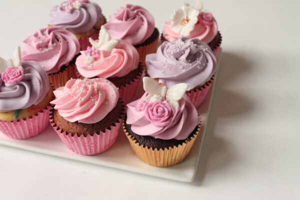 Flower and Butterfly cupcakes